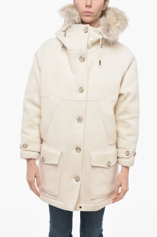 women's bomber jackets and coatsWoolrich Removable Fur TUNDRA Parka