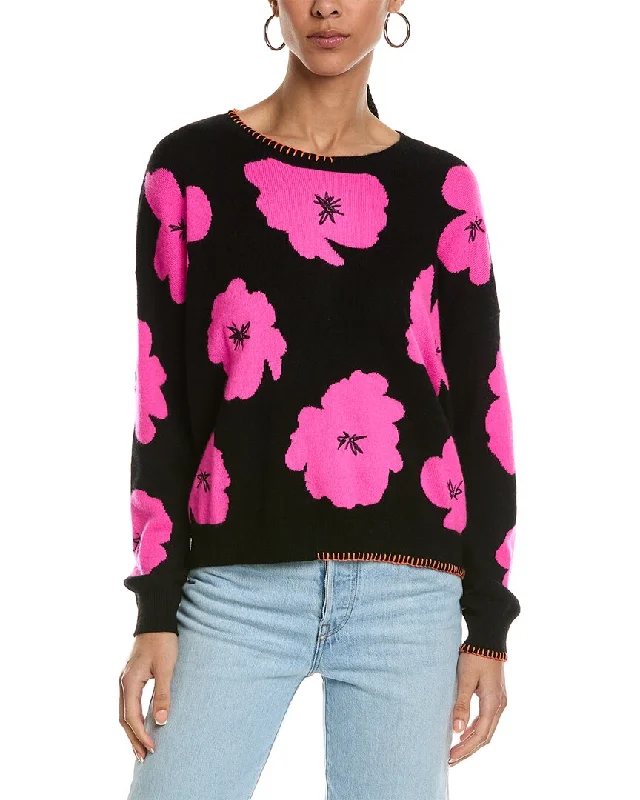 Elegant SweatersBrodie Cashmere Funky Floral Cashmere Sweater