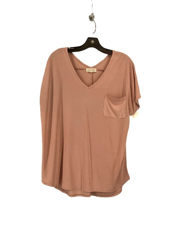 women's tops for those who want to stay cool and chic during warmer weatherTop Short Sleeve By Pink Rose In Pink, Size: L