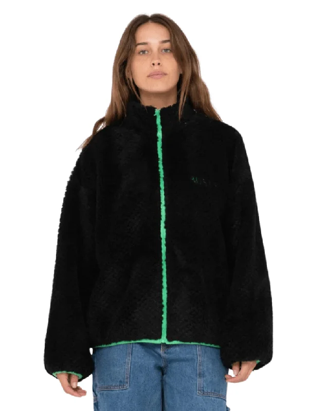 women's coats with Victorian-era influencesOllie Sherpa Zip Through Fleece