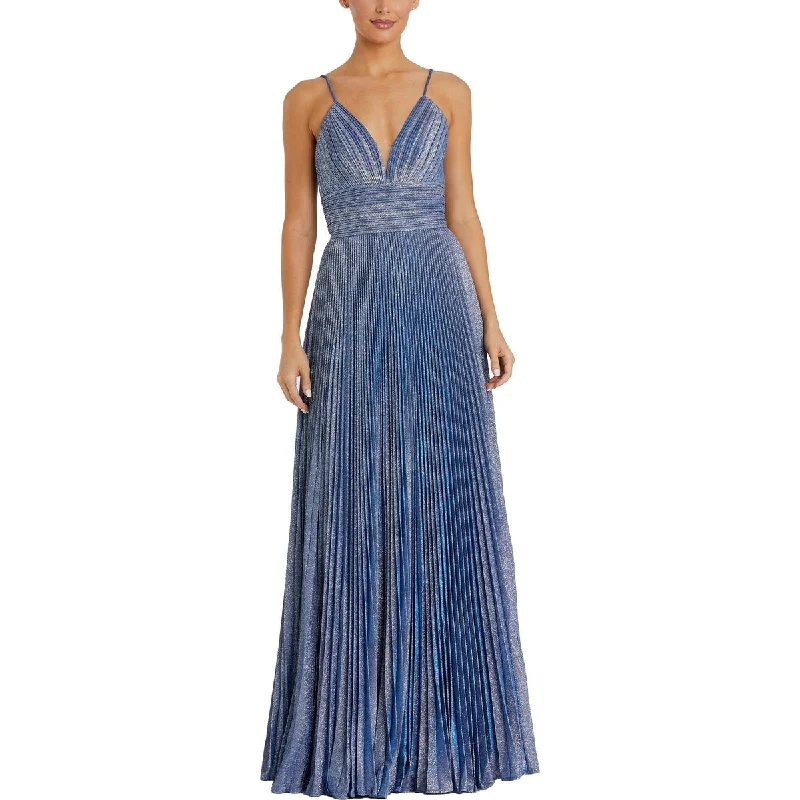 Chic DressMac Duggal Womens Metallic Illusion Evening Dress