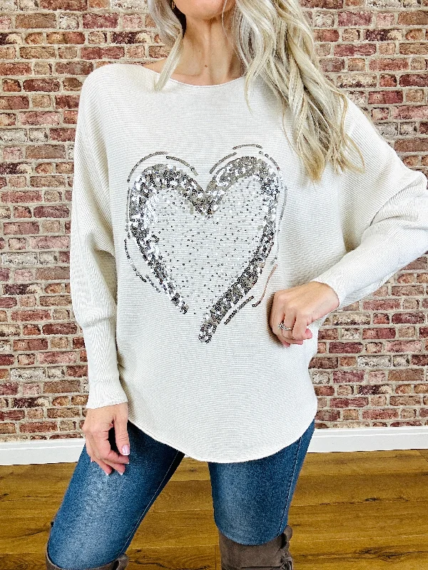 chic women's tops for everyday wearFrom The Heart Jumper