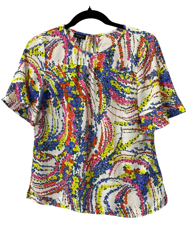 women's tops for those who want to invest in timeless piecesTop Short Sleeve By Talbots In Multi-colored, Size: Xs