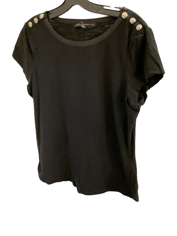 women's tops for casual FridaysTop Short Sleeve By White House Black Market In Black, Size: L