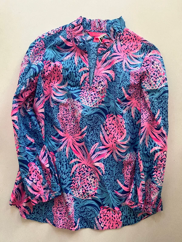 women's tops for relaxed weekendsTop Long Sleeve By Lilly Pulitzer In Multi-colored, Size: Xs