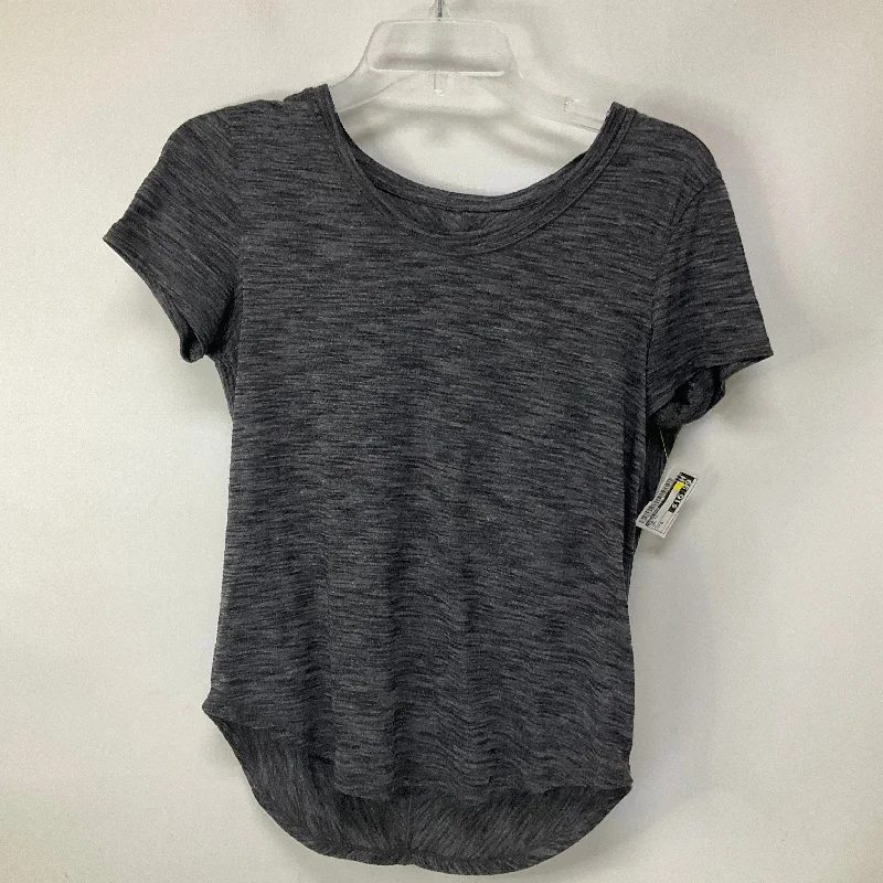 women's tops for those who want to wear versatile pieces that can be dressed up or downTop Short Sleeve By Lululemon In Grey, Size: 6