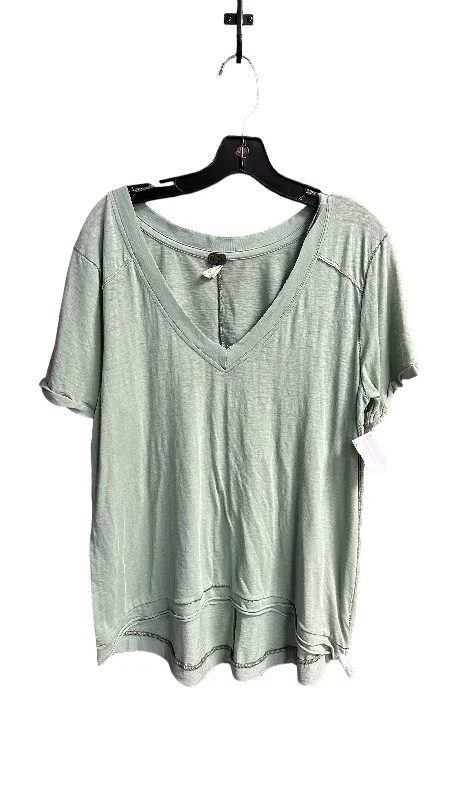 women's tops for minimalist aestheticsTop Short Sleeve By We The Free In Green, Size: M