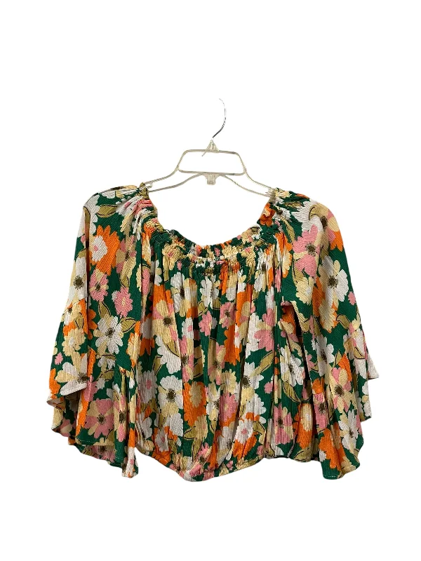 women's tops for those who want to add a pop of color to their outfitsTop Long Sleeve By Adore In Green, Size: S