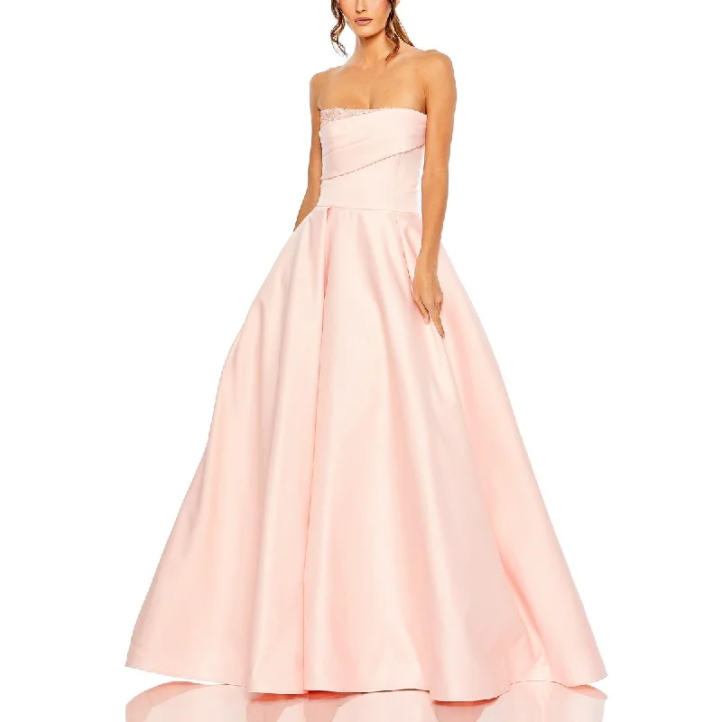 women's bridesmaid dressesMac Duggal Womens Embellished Strapless Evening Dress