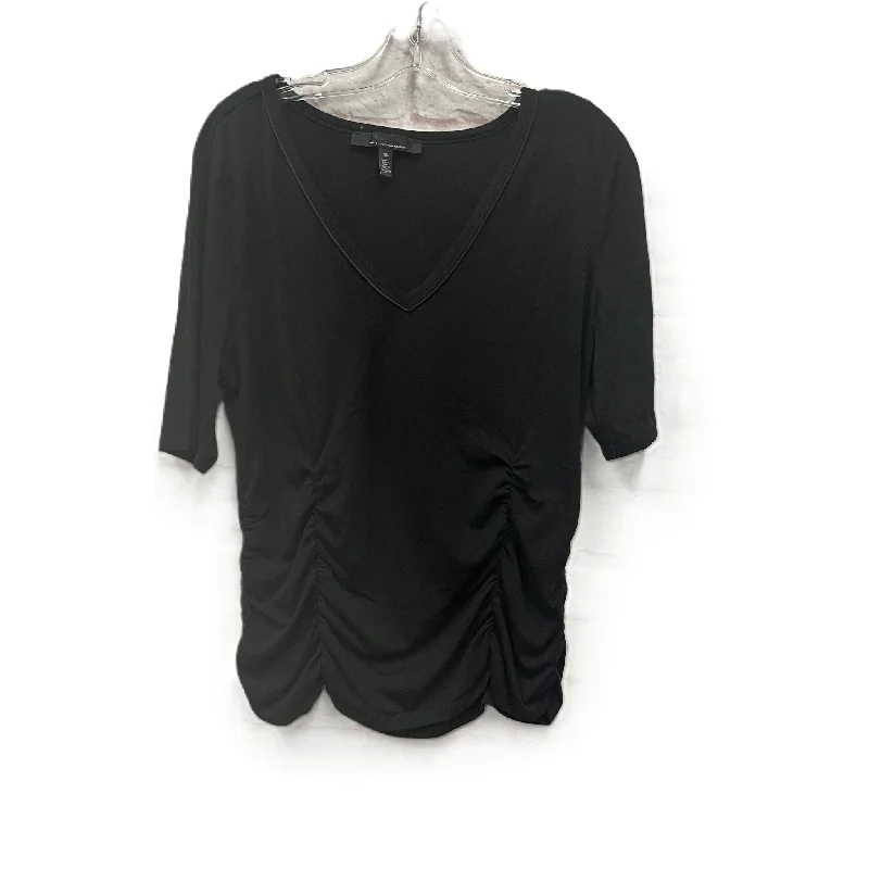 women's tops for those who want to stay on top of the latest fashion trends and wear pieces that are both stylish and on-trendTop Short Sleeve By White House Black Market In Black, Size: Xl