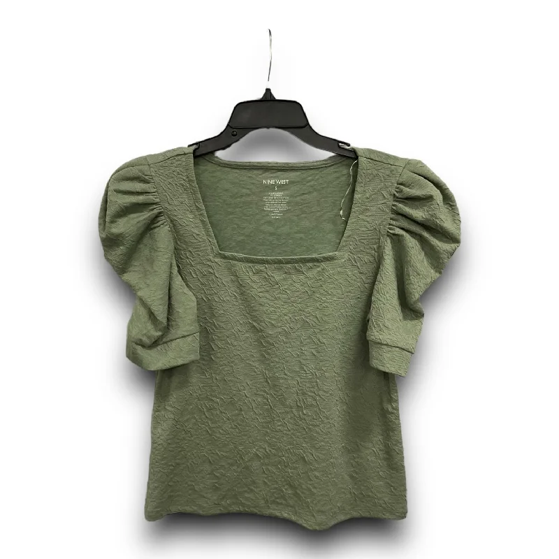 women's tops for business casual attireTop Short Sleeve By Nine West In Green, Size: S