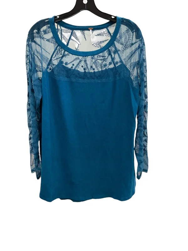 women's tops for those who want to create stylish and put-together outfits without spending a fortuneTop Long Sleeve By Free People In Blue, Size: S