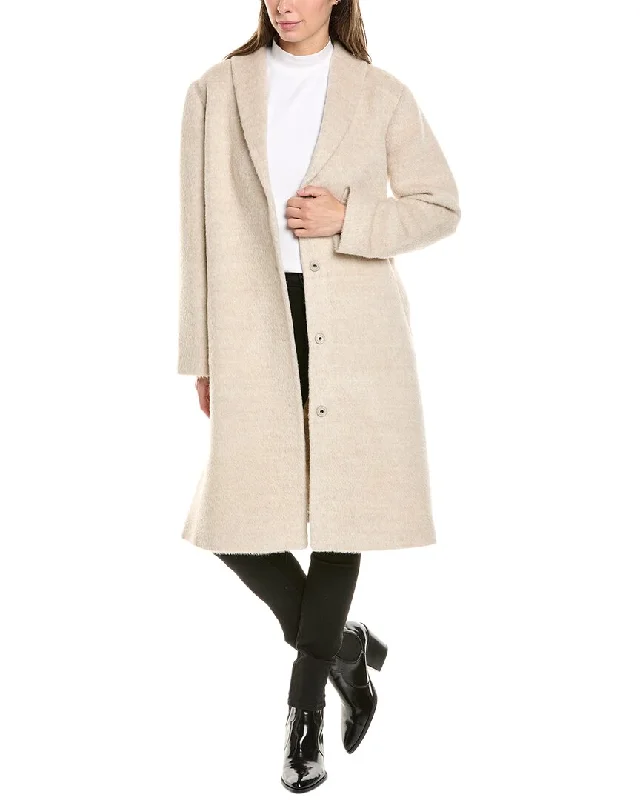 women's coats for maternity wearEILEEN FISHER Alpaca & Wool-Blend Coat