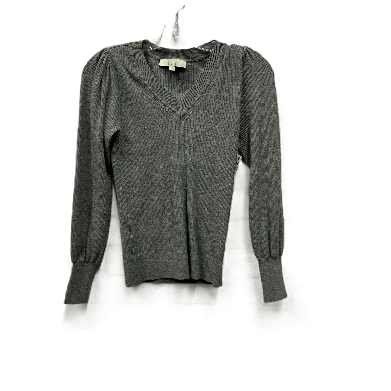 women's tops for mixing and matching with different bottomsTop Long Sleeve By Loft In Grey, Size: S