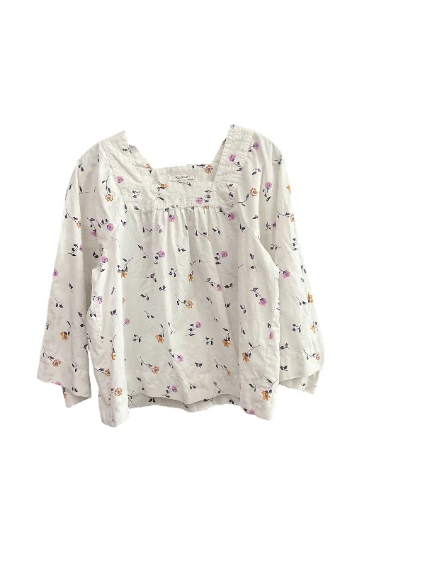 women's tops for those who want to add a touch of elegance and sophistication to their everyday wearTop Long Sleeve By Madewell In Floral Print, Size: S