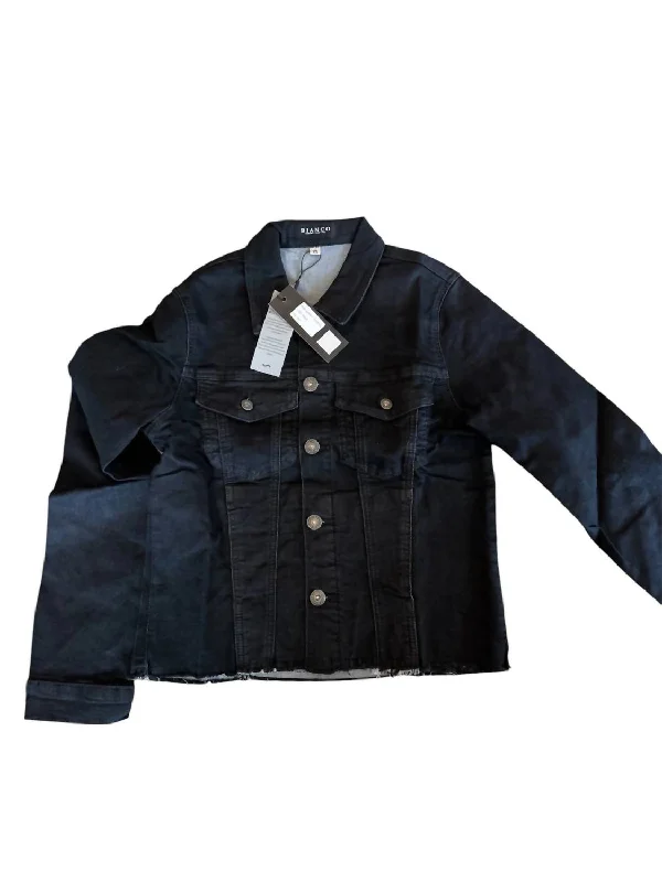 women's duffle coatsWomen's Jean Jacket In Black