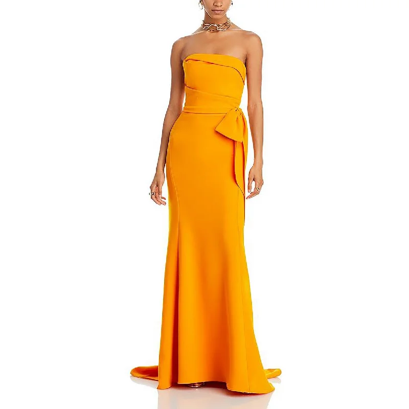 women's high-end dressesAmsale Womens Strapless Long Evening Dress