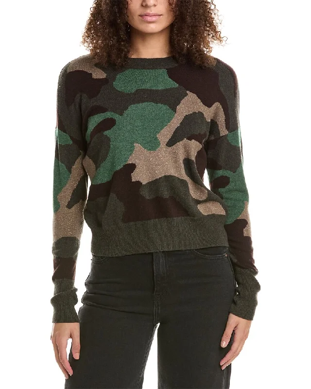 Pullover SweatersAutumn Cashmere Camo Intarsia Cashmere Sweater