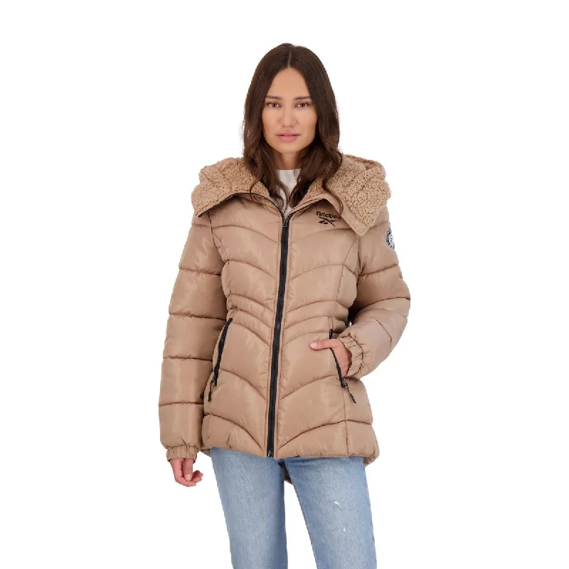 women's coats for breastfeeding mothersWomens Faux Fur Sherpa Puffer Jacket