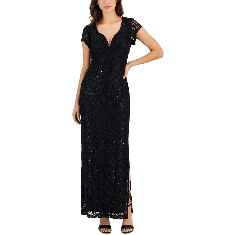 Velveteen DressConnected Apparel Womens Lace Sequined Evening Dress