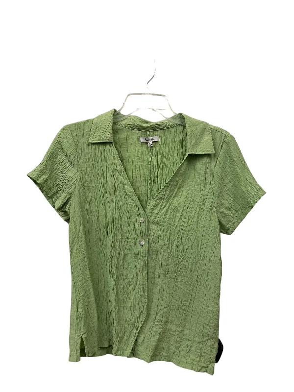 women's tops for those who want to stay warm and stylish during colder weatherTop Short Sleeve By Madewell In Green, Size: L