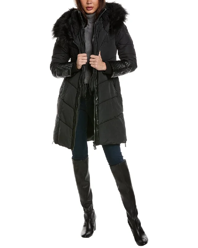 women's coats with velvet finishesNoize Priya Parka