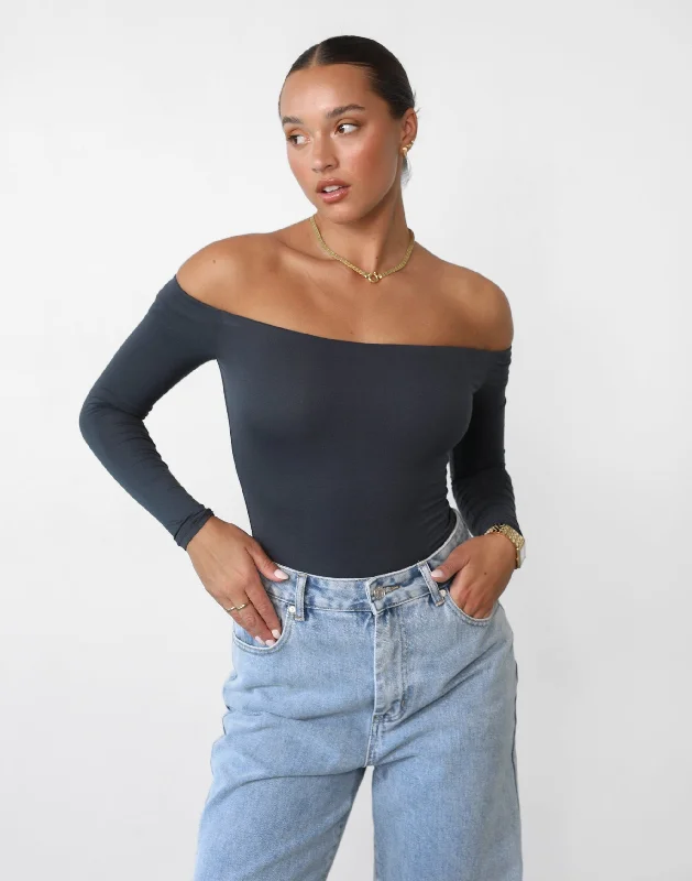 women's tops for those who want to stay updated with the latest fashion trendsIris Bodysuit (Charcoal)