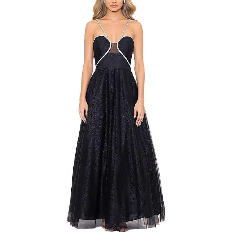 Ball Gown DressBlondie Nites Womens Juniors Glitter Embellished Evening Dress