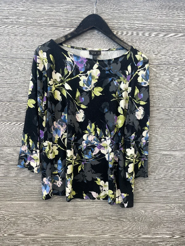 women's tops for fashion-conscious professionalsTop Long Sleeve By J. Jill In Floral Print, Size: S