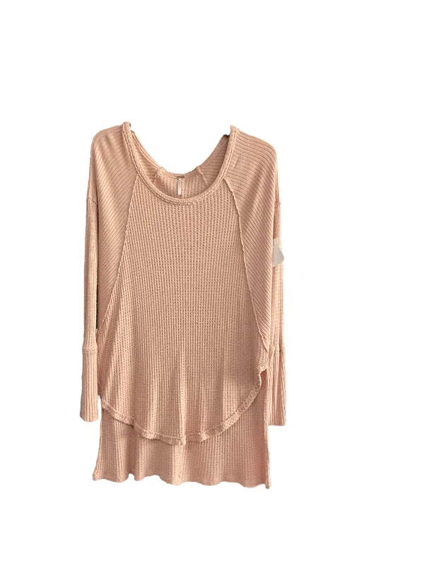 women's tops with sleeveless designsTunic Long Sleeve By Free People In Peach, Size: S