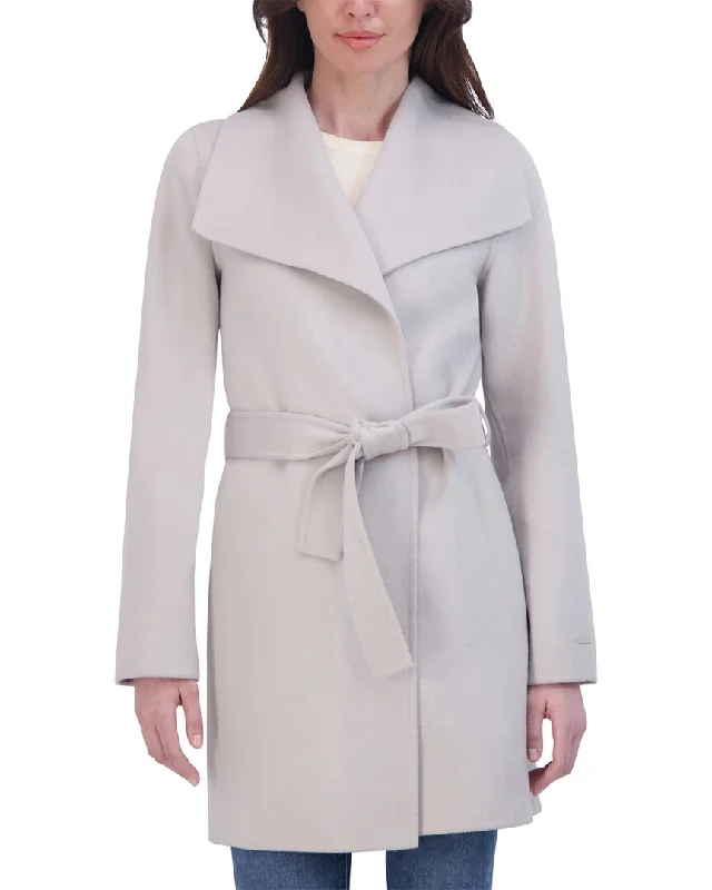 women's coats made in ethical factoriesTahari Double Face Wool-Blend Coat