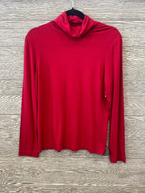 women's tops for those who want to make a bold fashion statement with their choice of topsTop Long Sleeve By Chicos In Red, Size: M