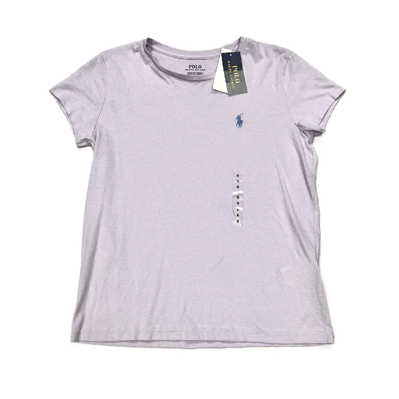 women's tops for layeringTop Short Sleeve Designer By Polo Ralph Lauren In Purple, Size: S