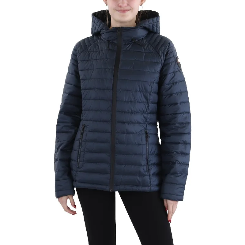 casual women's coatsAurora Womens Quilted Short Puffer Jacket