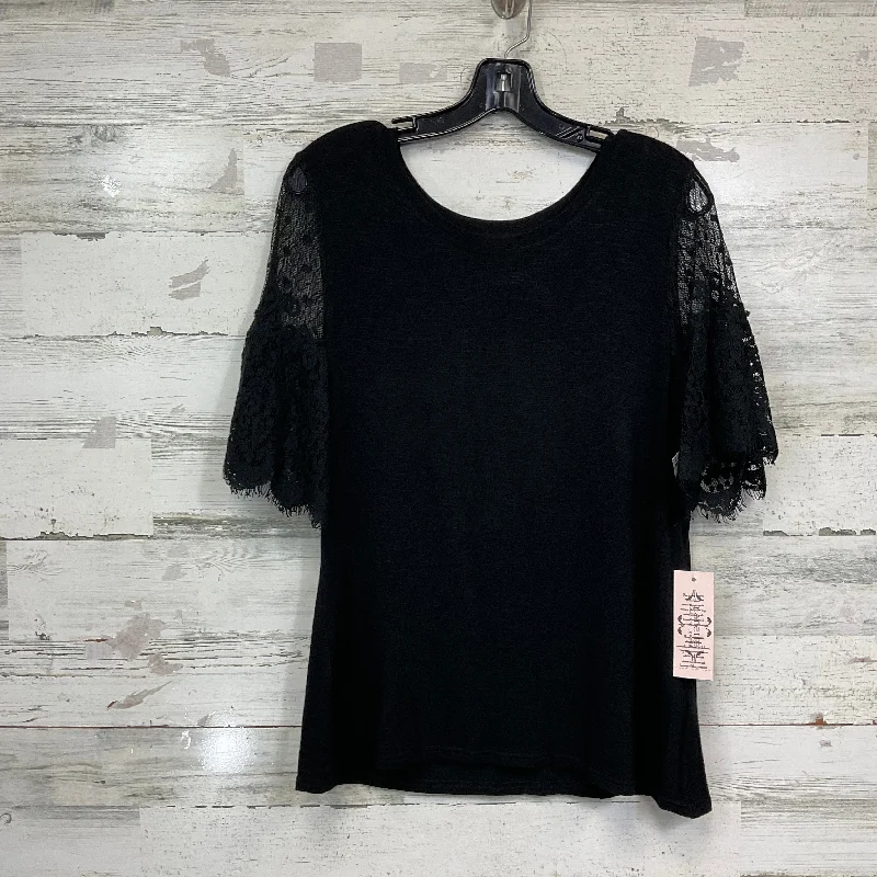 women's tops for those who want to add a pop of color to their outfitsTop Short Sleeve By Nanette Lepore In Black, Size: L