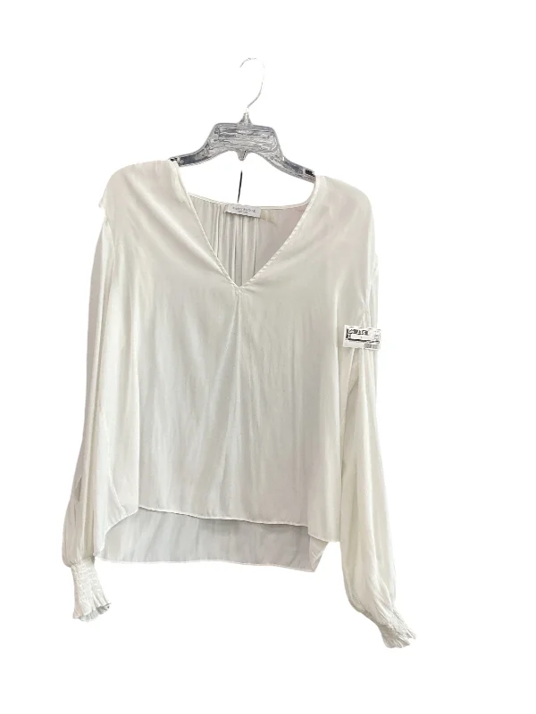 women's tops for those who want to stay cool and chic during warmer weatherTop Long Sleeve By Ramy Brook In White, Size: S