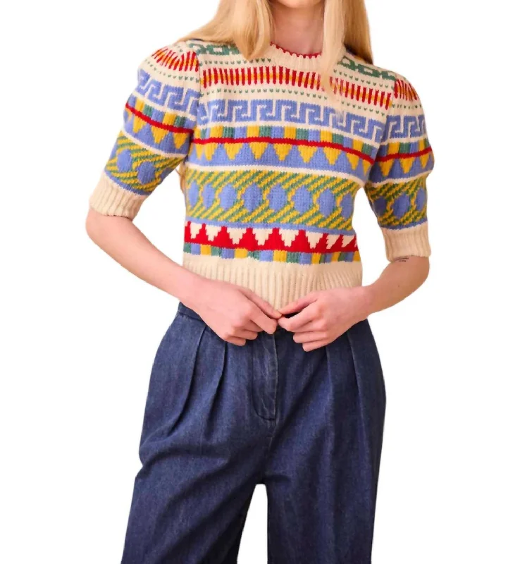 Wholesale Affordable Women's SweatersOdette Sweater In Kent Fairisle