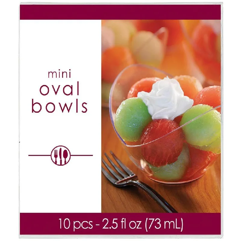 women's retro dressesMini Oval Bowls 2.5 Oz - Clear 10/pkg.