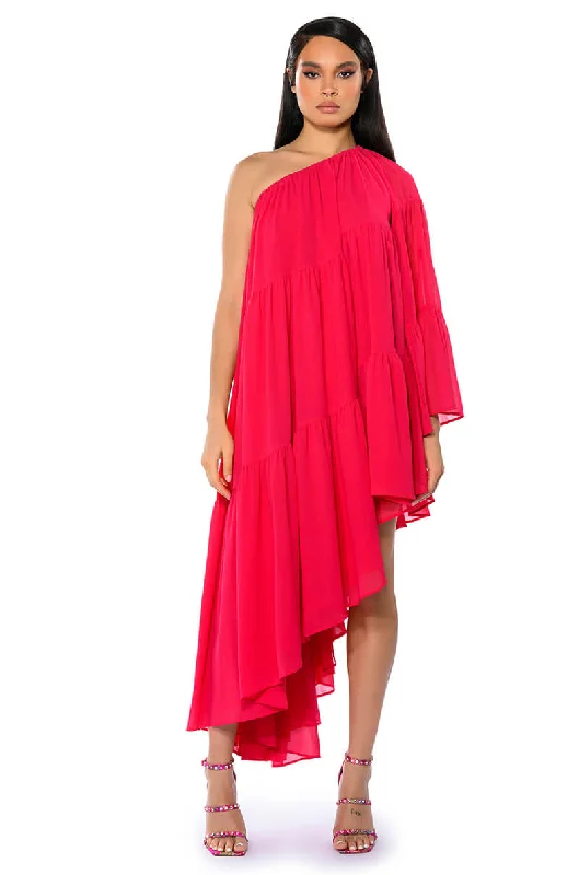 women's plus-size dressesHARLOW ONE SHOULDER ASYMMETRICAL MAXI DRESS