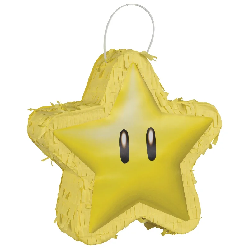 Zipper DressSuper Mario Mini Star Piñata Decoration 8"x 7" | 1 ct