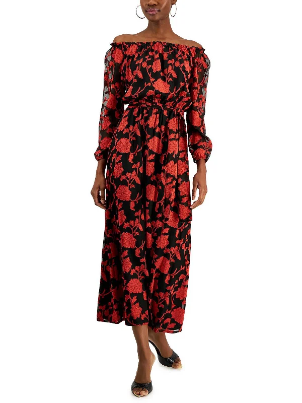 Shift DressWomens Floral Long Maxi Dress