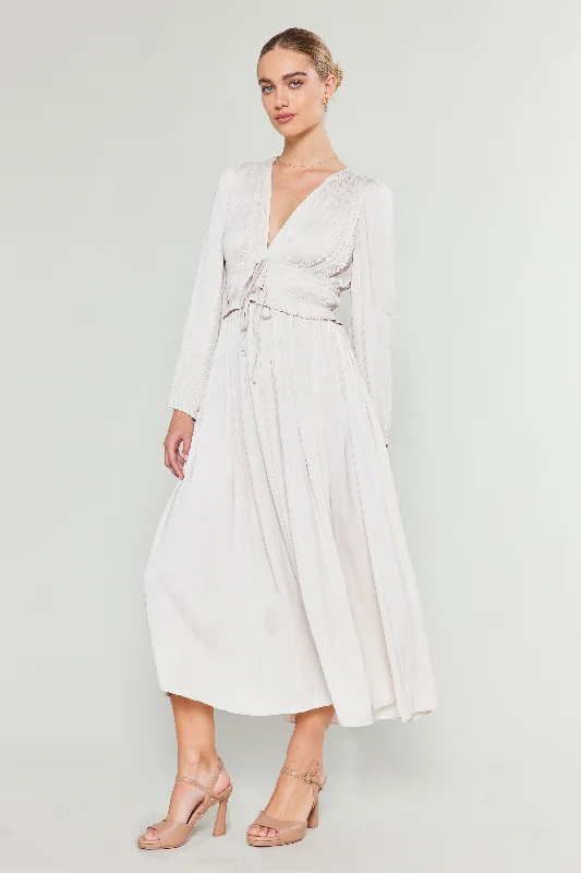 Retro DressSidonie Pleated Maxi Dress