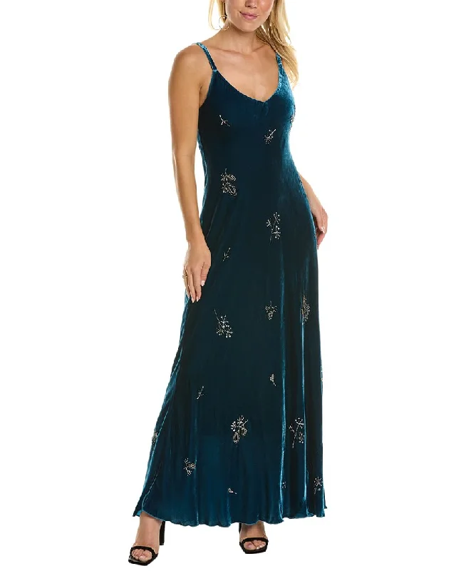 women's midi dressesJohnny Was Cleo Silk-Blend Maxi Dress