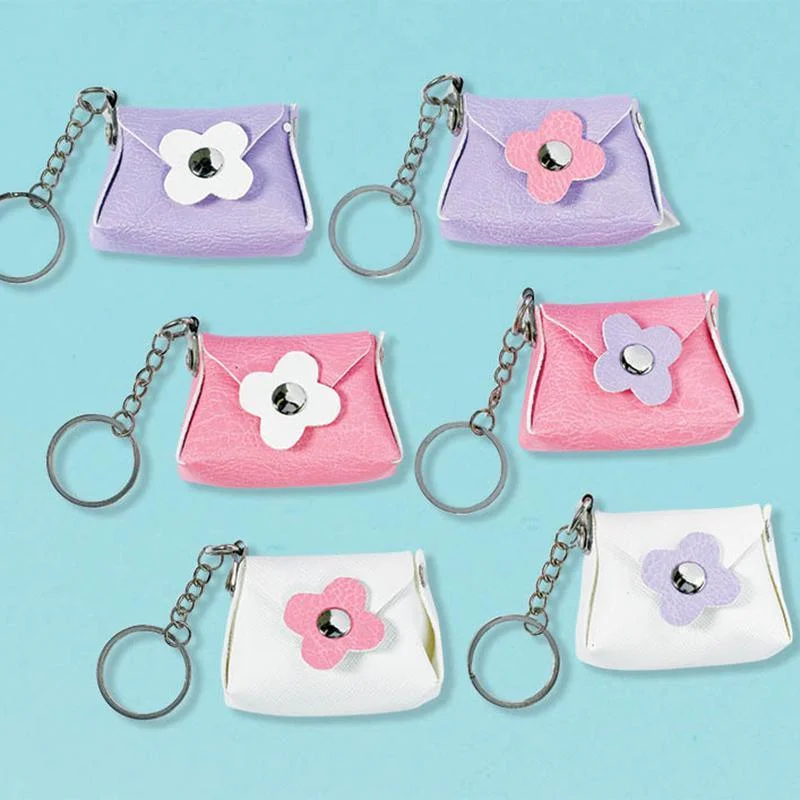 Peplum DressMini purse keychains, 6 per package