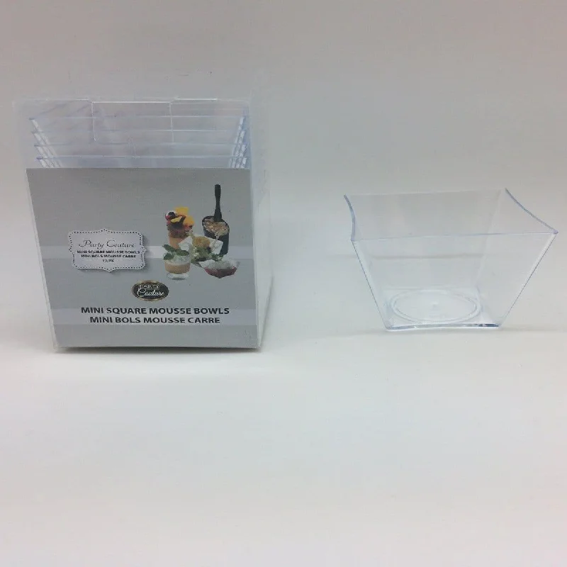 women's minimalist dressesSquare Mini Bowl - Clear 12/pkg.