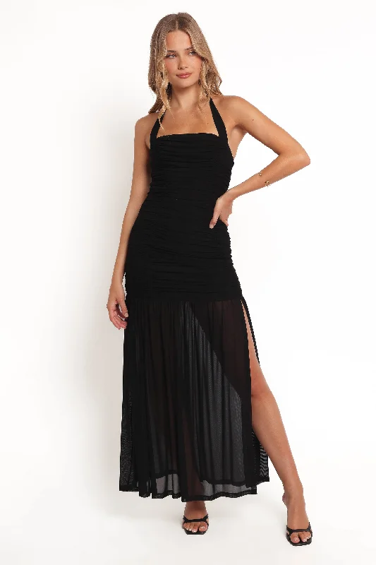 women's made-to-order dressesLea Maxi Dress - Black