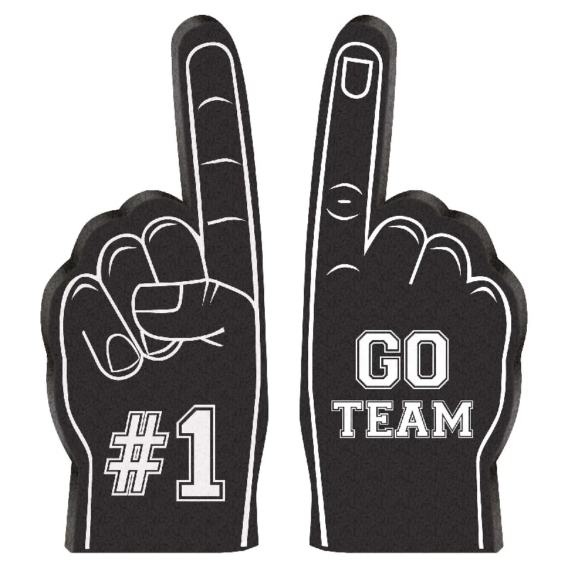 Leather DressNFL Super Bowl Party Mini Black Foam Fingers,12 Count