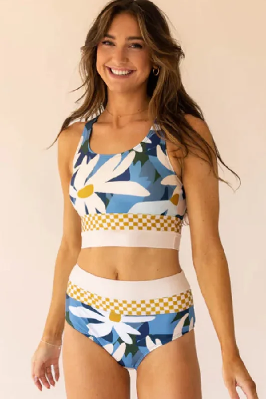 Vibrant Sports Swimwear FemaleBloomington Cut Back Crop Bikini Set