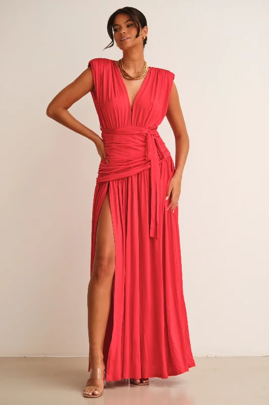 Ribbon DressMyra Maxi Dress Red