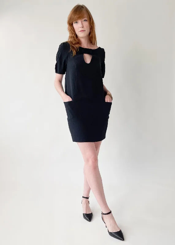 Wrap DressVintage Chloe Black Mini Dress